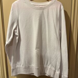 Tek Gear Women's White Crew Neck Sweatshirt